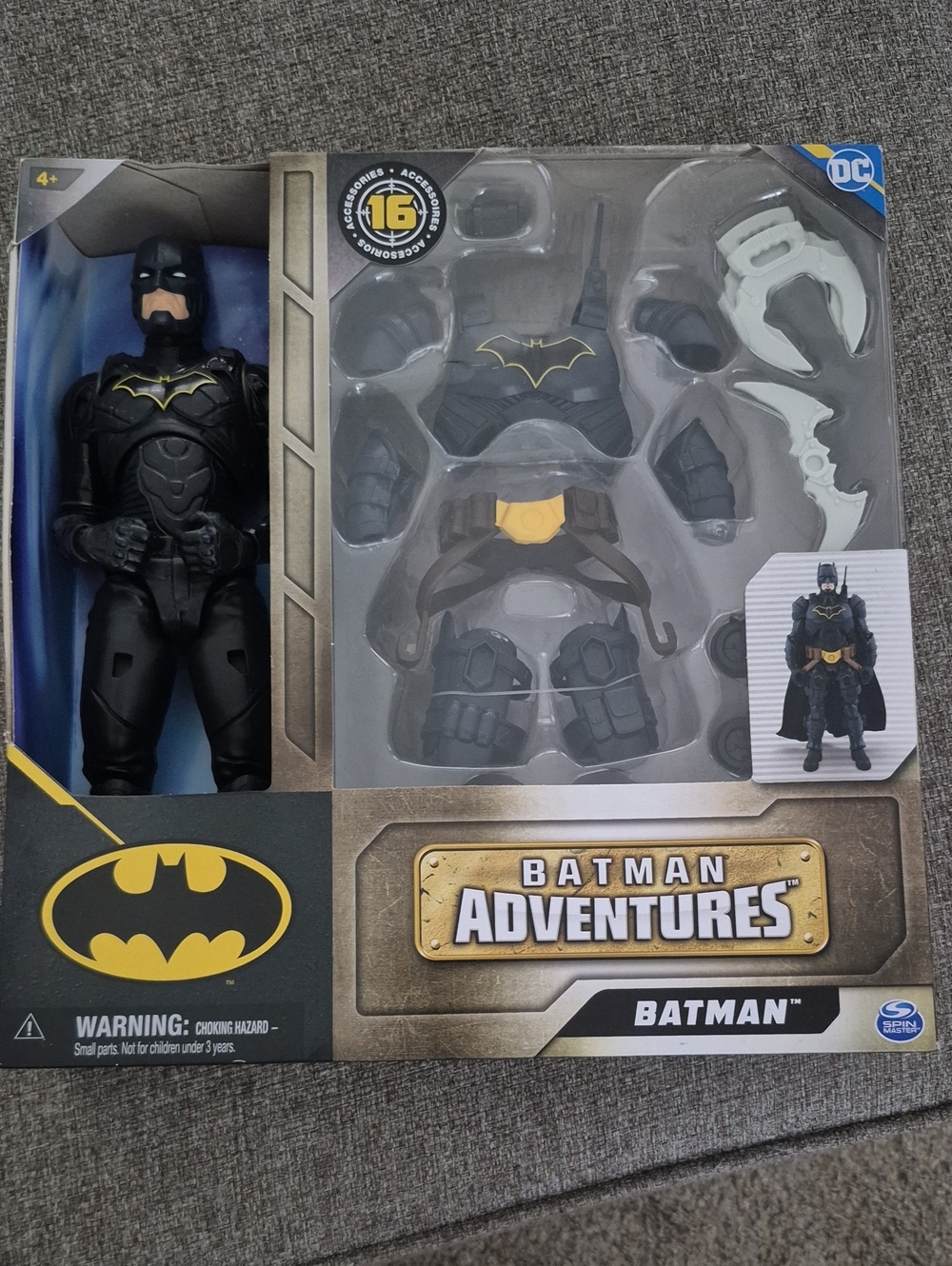 DC Batman Adventures Action Figure with Black and Gold Armor